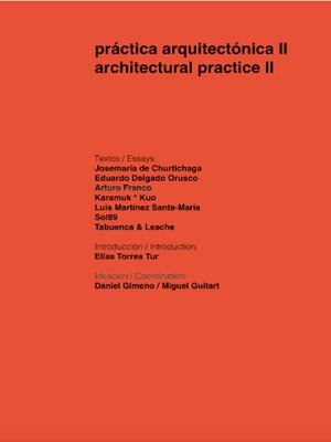 cover image of Práctica arquitectónica II
